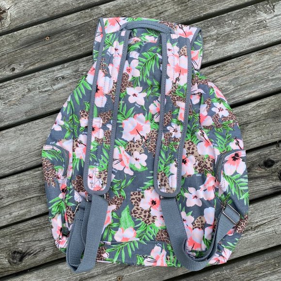 Victoria\'s Secret PINK Wild Tropical Floral Backpack *RARE* main image 7